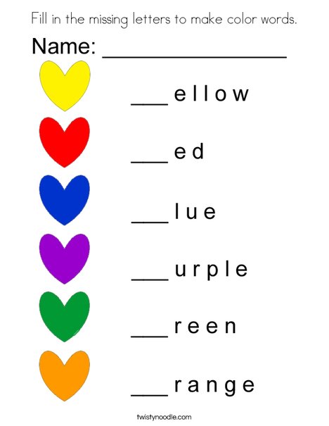 The Missing Colors